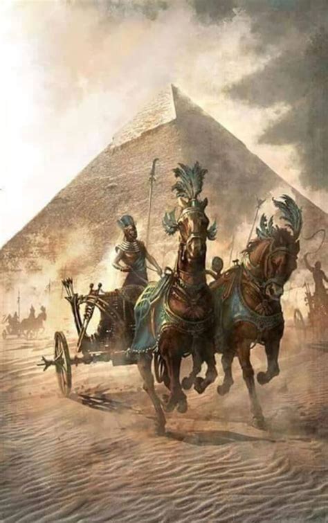 Old Egyptian Chariot at the Pyramids Egyptian Art Hand - Etsy