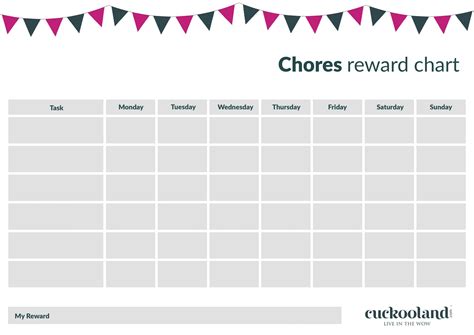 Printable reward charts for kids | Cuckooland