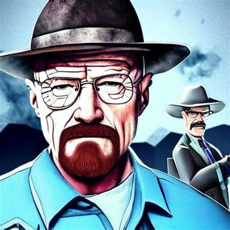 KREA AI - walter white fortnite skin, breaking bad, fortnite