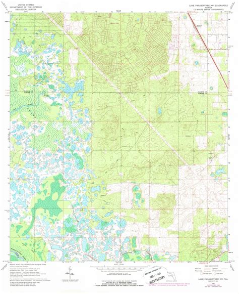 Lake Panasoffkee NW, FL (1966, 24000-Scale) Map by United States ...