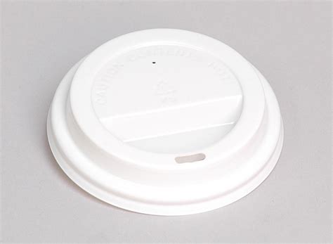 White 8oz Plastic Coffee Cup Lid