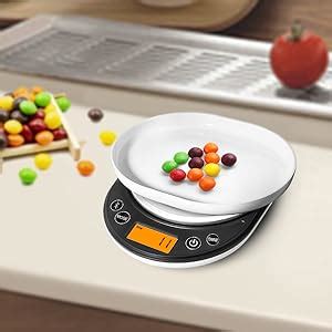 Amazon.com: UNIWEIGH Digital Kitchen Scale 6.6lb/3kg, Food Scale with ...