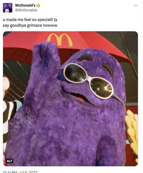 Grimace Returns From Whence He Came As McDonald’s Massively Viral Promotion Ends | Know Your Meme