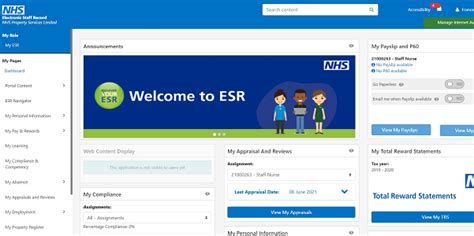 ESR Portal Dashboards - ESR EDUCATION - ESR Education - NHS Electronic ...