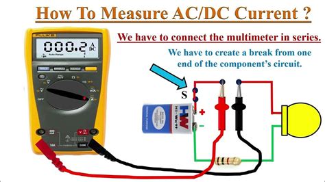 How to measure Current with Digital Multimeter? - YouTube