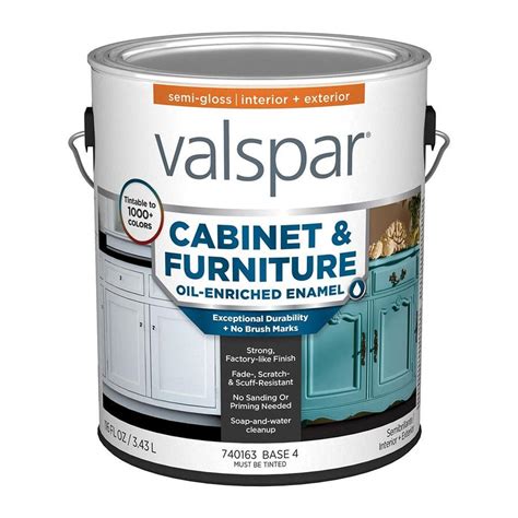 Valspar Cabinet Enamel Semi-gloss Latex Paint (Actual Net Contents: 116 ...