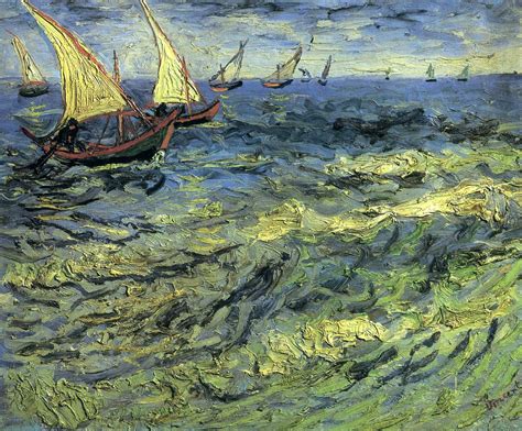 Fishing Boats at Sea, 1888 - Vincent van Gogh - WikiArt.org