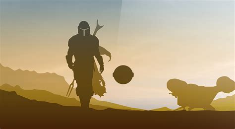 Star Wars The Mandalorian Minimalist Star Wars The Mandalorian Minimalist 4k wallpapers ...