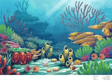 Ocean Animal - Final Background from Coral Reef by mausetta on DeviantArt | Coral reef drawing ...