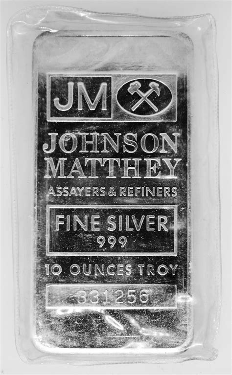 10 oz .999 JM Silver Bar - Enterprise Bullion