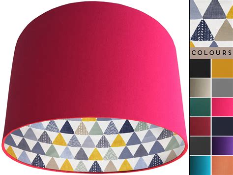 Geometric Patterned Lampshade, Colourful Light Shade - Light Owl