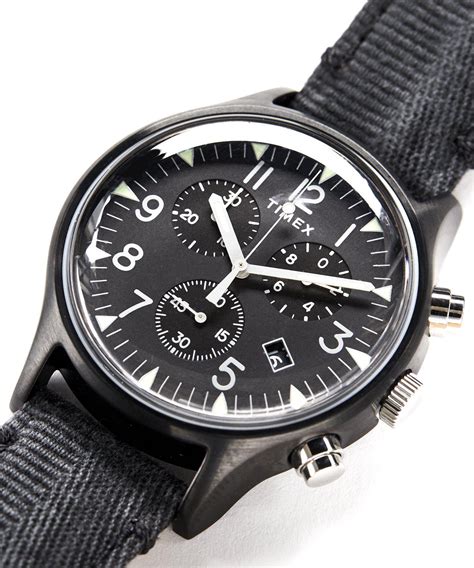 Timex Timex Mk1 Steel Chronograph In Black for Men - Lyst