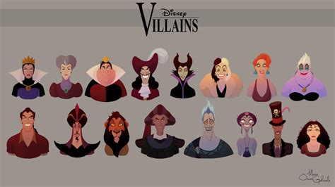 Disney Villains Collection work in progress by MarioOscarGabriele on DeviantArt