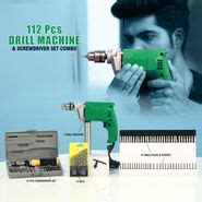 Buy 112 Pcs Drill Machine & Screwdriver Set Combo (V2) Online at Best Price in India on Naaptol.com