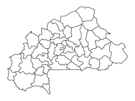 Burkina Faso political map | Blank Maps Repo