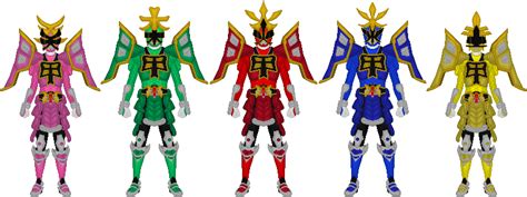 Power Rangers Samurai, All Shogun Mode by Taiko554 on DeviantArt