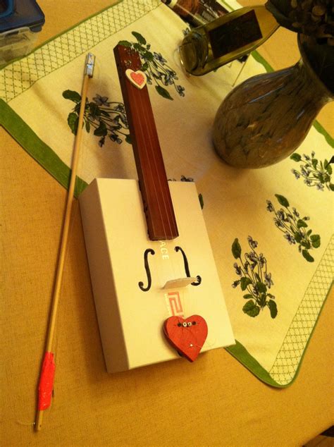 Homemade Violin | Fall crafts for kids, Violin kids, Homemade instruments