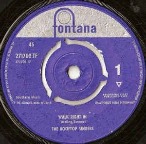 The Rooftop Singers - Walk Right In (Vinyl, 7") | Discogs