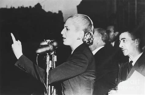 Eva Peron Giving An Election Speech Photograph by Bettmann