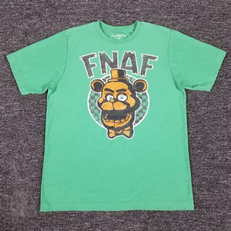 FIVE NIGHTS AT Freddys Shirt Boys XL 14/16 Green Freddy Fazbear Video ...