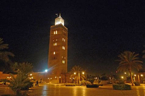 Night View Of The Koutoubia Mosque