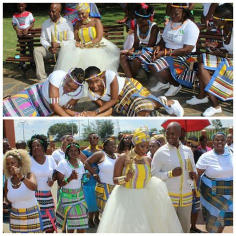 Clipkulture | Bride, Groom and Maidens In Venda Traditional Wedding Attire