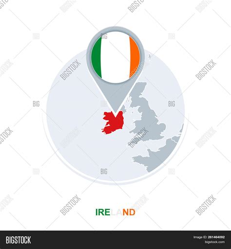 Ireland Map Flag, Vector & Photo (Free Trial) | Bigstock