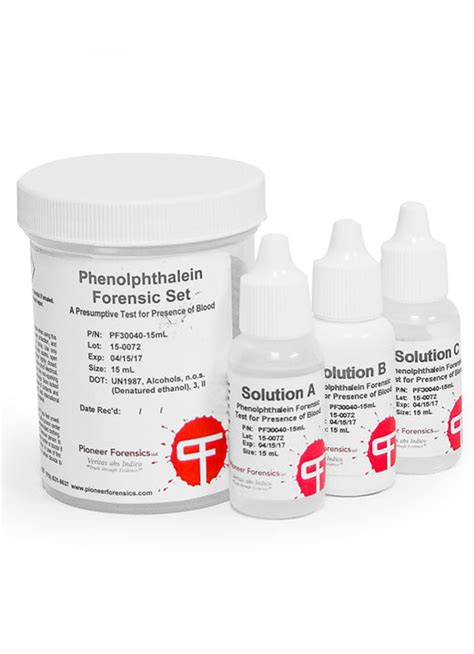 Phenolphthalein Presumptive Blood Test Kit | Arrowhead Forensics