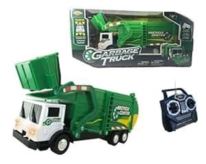 Amazon.com: NKOK RADIO CONTROL GARBAGE TRUCK 13": Toys & Games