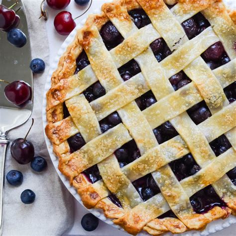 Cherry Blueberry Pie - Garlic & Zest