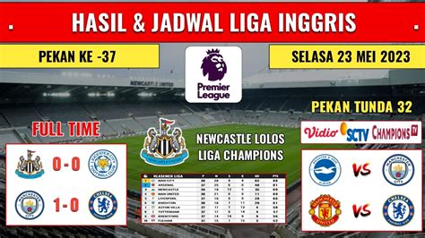 Hasil Liga Inggris Tadi Malam | NEWCASTLE vs LEICESTER | Jadwal liga inggris 2023 pekan tunda 32 ...