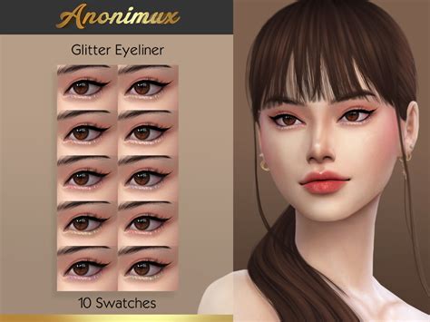 The Sims Resource - Glitter Eyeliner