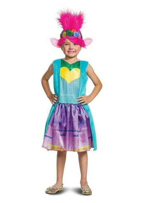 Trolls Princess Poppy Costume World Tour para niños Multicolor