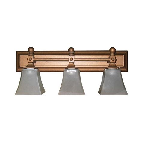 Whitfield Lighting 3-Light Gail Brunt Copper Bathroom Vanity Light at ...