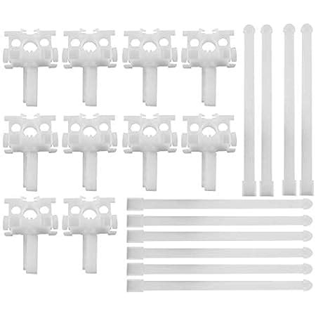 Amazon.com: 20 PCS Vertical Blind Repair Carrier with Stem Vertical Blinds Repair Kit White ...