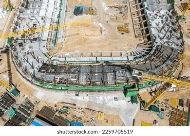 New Football Stadium Under Construction Building Stock Photo 2259705519 ...