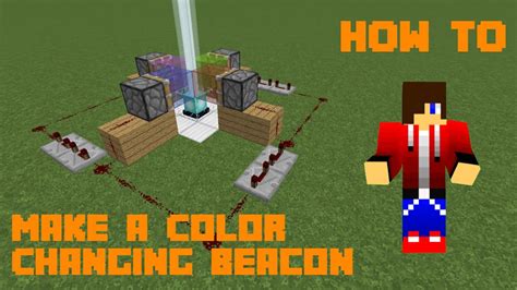 How To Make A Color Changing Beacon In Minecraft! - YouTube