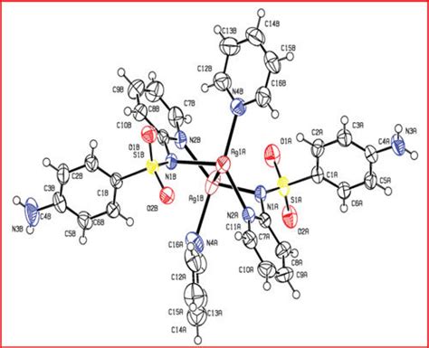 Figure . Crystal structure of silver complex of sulfapyridine with ...