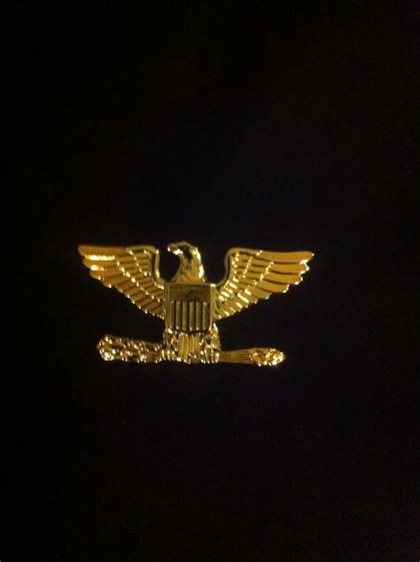 O-6, Colonel- Represented by a silver eagle (USN/USCG equivalent rank- Captain) | Military ...