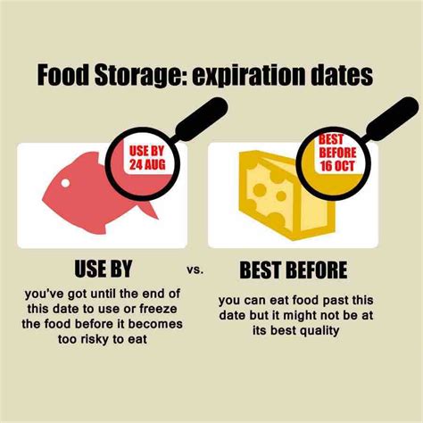 Food Expiration Dates - Guidelines Charts | Expiration dates on food, Food, Global recipes