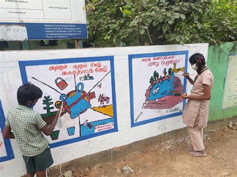 Wall painting competition @ Panchayat Union Middle School - Orathur ...