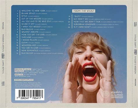 Taylor Swift - 1989 TV Back Cover #1 by rodrigomndzz on DeviantArt