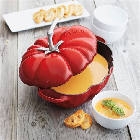 Staub Tomato Cocotte, 3 qt. | Sur La Table | Roasted tomato soup, Roast tomato soup recipe ...