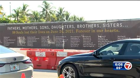 Woman vandalizes Surfside Memorial in Miami - WSVN 7News | Miami News, Weather, Sports | Fort ...