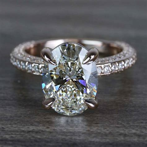 Breathtaking Oval Cut 3 Carat Diamond Ring