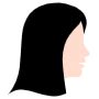 Free Woman Black Long Hair SVG, PNG Icon, Symbol. Download Image.