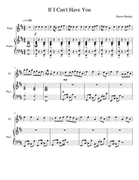 If I Can't Have You sheet music for Flute, Piano, Percussion download free in PDF or MIDI