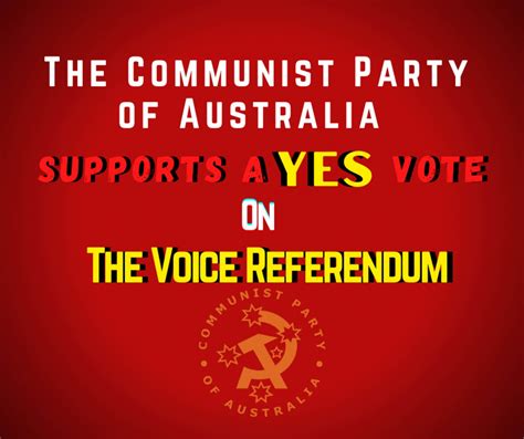 The Communist Party of Australia Calls for a YES vote to the Voice in ...