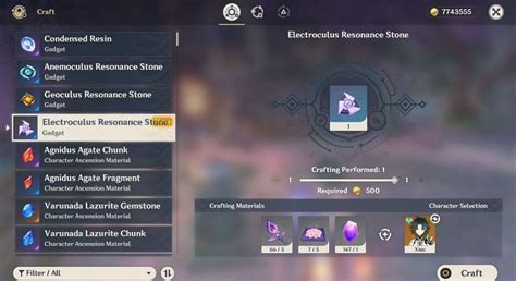 How to craft Electroculus resonance stone in Genshin Impact to find Electroculus easily