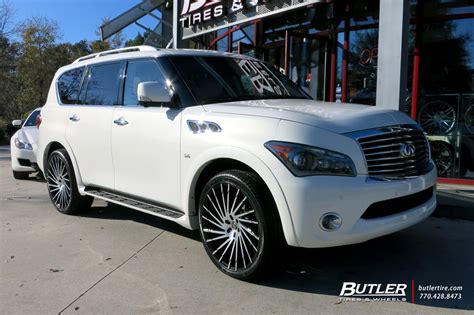 Infiniti QX80 with 24in Lexani Wraith Wheels exclusively from Butler Tires and Wheels in Atlanta ...